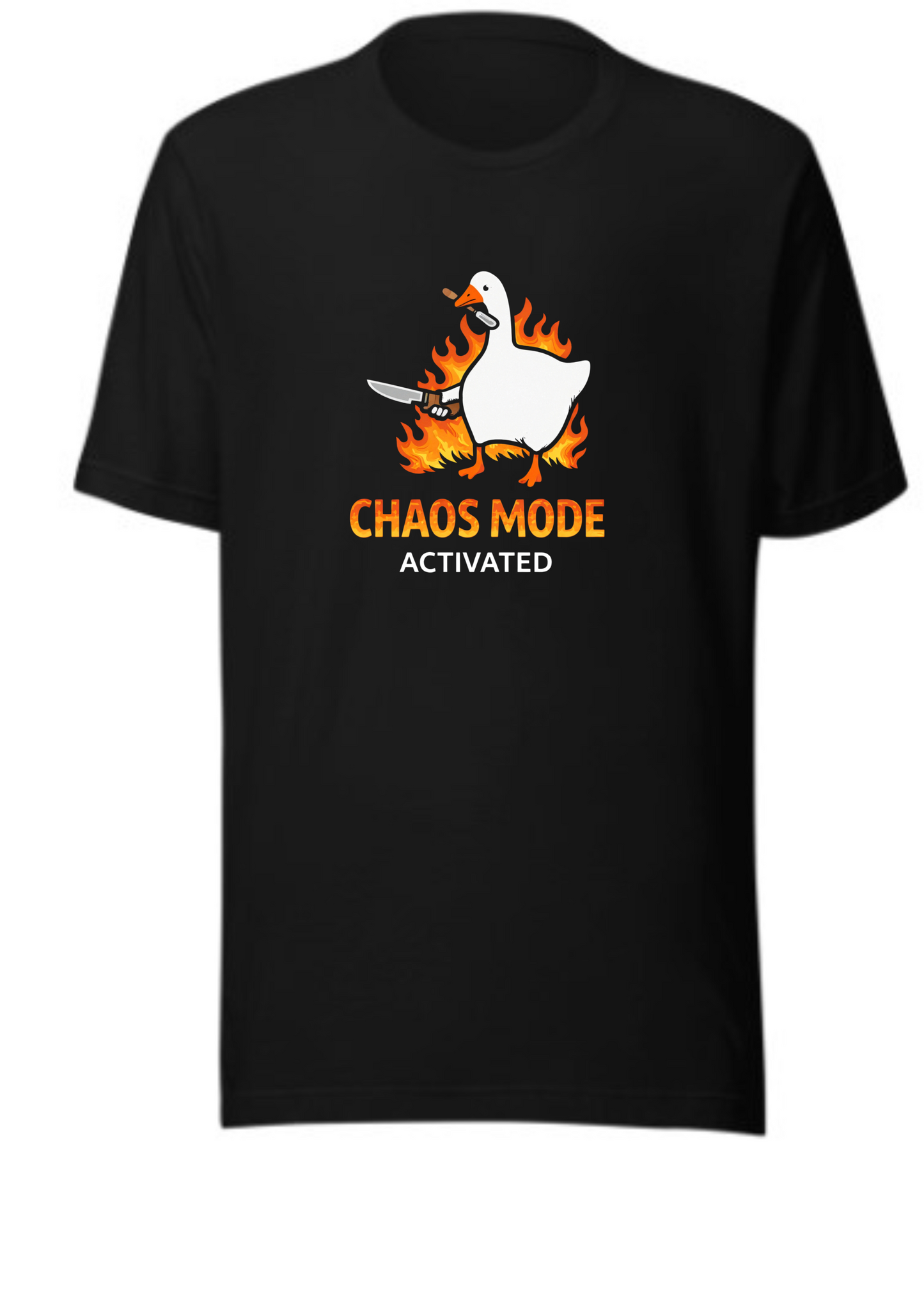 Chaos Mode Activated – Funny Duck Graphic Tee